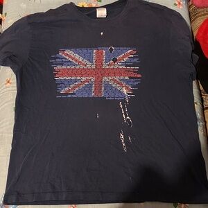 Women’s Distressed Union Jack Graphic T-Shirt